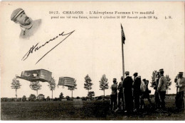 AVIATION: Chalons, L'aéroplane Farman 1bis Modifié Prend Son Vol Vers Reims, Moteur 8 Cylindres 50hp - Très Bon état - ....-1914: Precursori