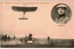 AVIATION: Etampes Nos Aviateur L'ingénieur Lemartin Pilote De L'école Blériot En Plein Vol - Très Bon état - ....-1914: Précurseurs