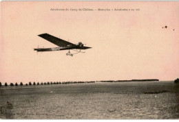 AVIATION: Aérodrome Du Camp De Châlons, Monoplan Antoinette Au Vol - Très Bon état - ....-1914: Precursors