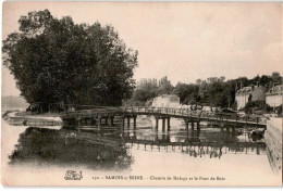 SAMOIS-sur-SEINE: Chemin De Halage Et Le Pont De Bois - Très Bon état - Samois