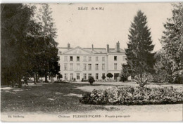 REAU: Château Plessis-picard Façade Principale - état - Autres & Non Classés