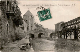 MORET-sur-LOING: Les Anciens Remparts Et Porte De Bourgogne - état - Moret Sur Loing