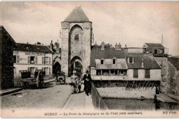MORET: La Porte De Bourgogne Ou Du Pont Côté Extérieur - Très Bon état - Moret Sur Loing