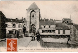 MORET: La Porte De Bourgogne Ou Du Pont Côté Extérieur - Très Bon état - Moret Sur Loing