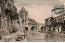 MORET-sur-LOING: Les Anciens Remparts Et Porte De Bourgogne - état - Moret Sur Loing