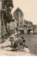 MORET-sur-LOING: Lla Porte Du Pont Et Les Anciens Remparts - état - Moret Sur Loing