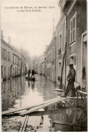 MORET-sur-LOING: Inondation De Moret 27 Janvier 1910 La Rue De La Pêcherie - Très Bon état - Moret Sur Loing