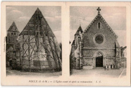 VOULX: L'église Avant Et Après Sa Restauration - Très Bon état - Andere & Zonder Classificatie