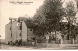 VILLIERS-SAINT-GEORGES: Moulins Et Villa Des Peupliers - Très Bon état - Villiers Saint Georges