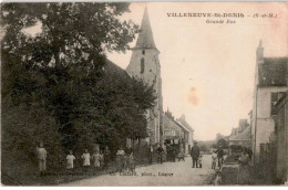 VILLENEUVE-sur-BELLOT: Grande Rue - Très Bon état - Otros & Sin Clasificación