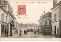 VILLENEUVE-sur-BELLOT: Place De Villeneuve - état - Otros & Sin Clasificación