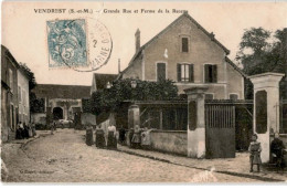 VENDREST: Grande Rue Et Ferme De La Recette - Très Bon état - Andere & Zonder Classificatie