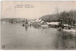 VALVINS: Restaurant Henet, Crue De La Seine - Très Bon état - Andere & Zonder Classificatie