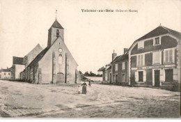 VALENCE-en-BRIE: L'église, Place Du Village - Très Bon état - Andere & Zonder Classificatie