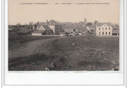 COLTINES - La Grande Route Et Les Maisons D'Ecole - Très Bon état - Other & Unclassified