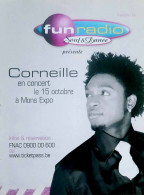 Publicité Papier  FUN RADIO CORNEILLE MONS EXPO Octobre 2006 TS - Werbung