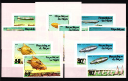 Niger 522-526 Postfrisch Einzelblöcke / Zeppelin #GY252 - Niger (1960-...)
