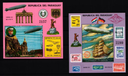 Paraguay Block 298 Und 299 Postfrisch Zeppelin #GY247 - Paraguay