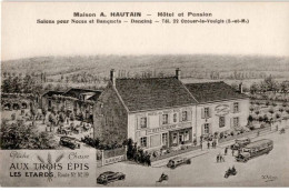 OZOUER-le-VOULGIS: Hôtel Et Pension Salons Pour Noces Et Banquets, Dancing, Aux Trois épis - Très Bon état - Autres & Non Classés