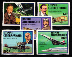 Zentralafrikanische Republik 501-505 Postfrisch Flugzeuge #GY210 - Central African Republic