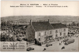 OZOUER-le-VOULGIS: Maison A. Hautain Hôtel Et Pension Salons Pour Noces Et Banquets - Très Bon état - Other & Unclassified