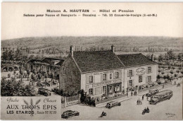 OZOUER-le-VOULGIS: Maison A. Hautain Hôtel Et Pension Salons Pour Noces Et Banquets - Très Bon état - Other & Unclassified