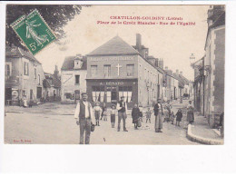 CHATILLON-COLIGNY - Place De La Croix Blanche - Rue De L'Egalité - Très Bon état - Chatillon Coligny