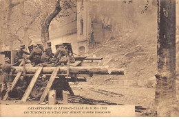 Catastrophe De LYON SAINT CLAIR - Mai 1932 - Les Tirailleurs En Action Pour Démolir La Butte Menaçante - Très Bon état - Sonstige & Ohne Zuordnung