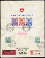 Schweiz, 1936, Bl. 2, Brief - Autres & Non Classés