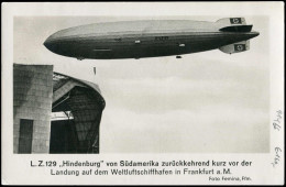 Zeppelin, Zeppelinpost LZ129, Deutschlandfahrten, 1936, Brief - Zeppelin