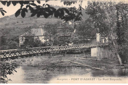 PORT D'AGREST - Le Pont Suspendu - Très Bon état - Andere & Zonder Classificatie