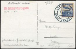 Zeppelin, Zeppelinpost LZ 127, Deutschlandfahrten 1936, 1936, Brief - Zeppeline