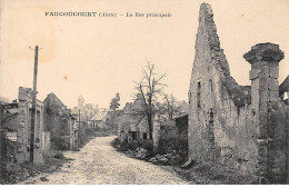 FAUCOUCOURT - La Rue Principale - Très Bon état - Altri & Non Classificati