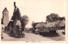 AIZIER - L'Eglise Et La Place - Très Bon état - Andere & Zonder Classificatie