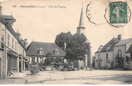 GENOUILLAT - Place De L'Eglise - Très Bon état - Sonstige & Ohne Zuordnung