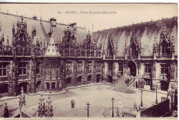 (76) SM. Rouen. Place De La Republique Ed CF N° 377, Ecrite Gare De Pont De L'Arche 1914 & Repro & 286 Palais Justice - Rouen