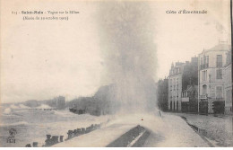 SAINT MALO - Vague Sur Le Sillon - Marée Du 29 Octobre 1905 - Très Bon état - Saint Malo