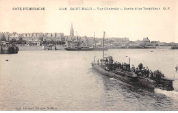 SAINT MALO - Vue Générale - Sortie D'un Torpilleur - Très Bon état - Saint Malo