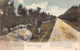 AUX PAYS LANDAIS - Echassier Et Son Troupeau - Très Bon état - Andere & Zonder Classificatie