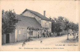 CHAUMERGY - La Grande Rue Et L'Hôtel Du Centre - Très Bon état - Autres & Non Classés