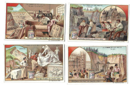 S 745, Liebig 6 Cards, La Pierre Et Son Emploi  (ref B19) - Liebig