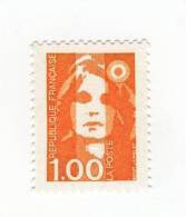 Briat 1fr Orange YT 2620b Avec GOMME MATE. Pas Courant, Voir Le Scan. Cote YT : 3 €. - Unused Stamps