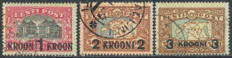 Estonia, 1930, Crown Overprints, Used - Estland