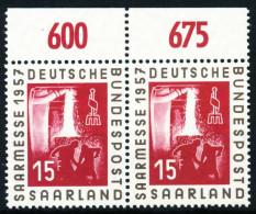 SAAR OPD 1957 Nr 400 Postfrisch WAAGR PAAR ORA X5F6EEA - Unused Stamps