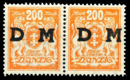 DANZIG DIENSTMARKEN Nr 38 Postfrisch WAAGR PAAR X60D70A - Mint