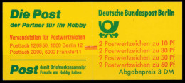 BERLIN MARKENHEFTCHEN Nr MH 12bmZ Postfrisch X6109FE - Postzegelboekjes