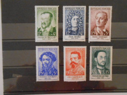 FRANCE YT 1166/1171 PERSONNAGES CELEBRES 1958** - Unused Stamps