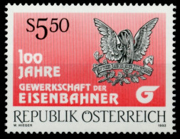 ÖSTERREICH 1992 Nr 2059 Postfrisch SB52492 - Nuevos