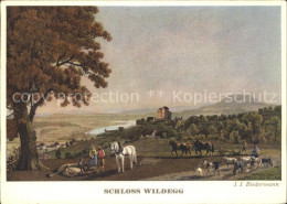 11627268 Wildegg Schloss Wildegg Bauern Mit Pferden Bei Der Feldarbeit Kuenstler - Autres & Non Classés