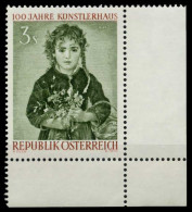 ÖSTERREICH 1961 Nr 1089 Postfrisch ECKE-URE X7F385A - Neufs